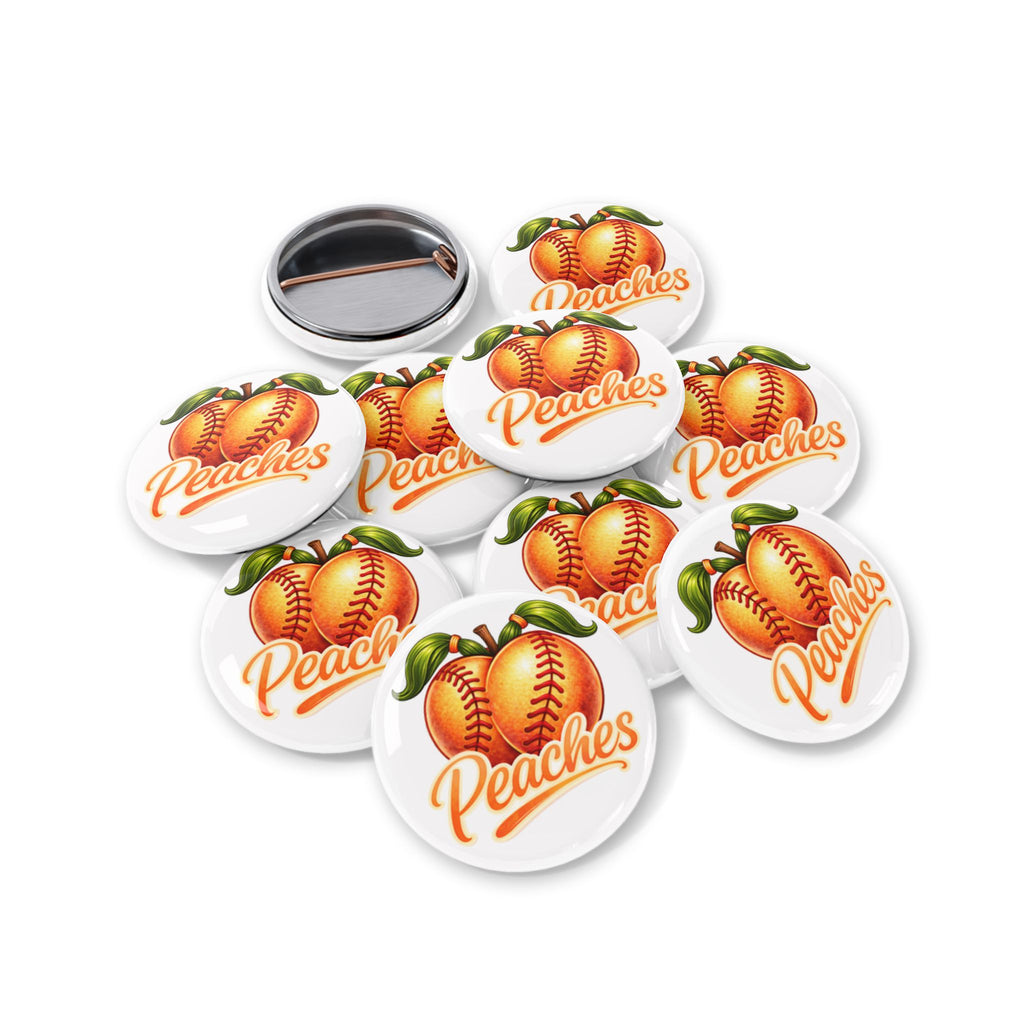 Pigtail, Peaches Softball Team - Pin - Custom Order