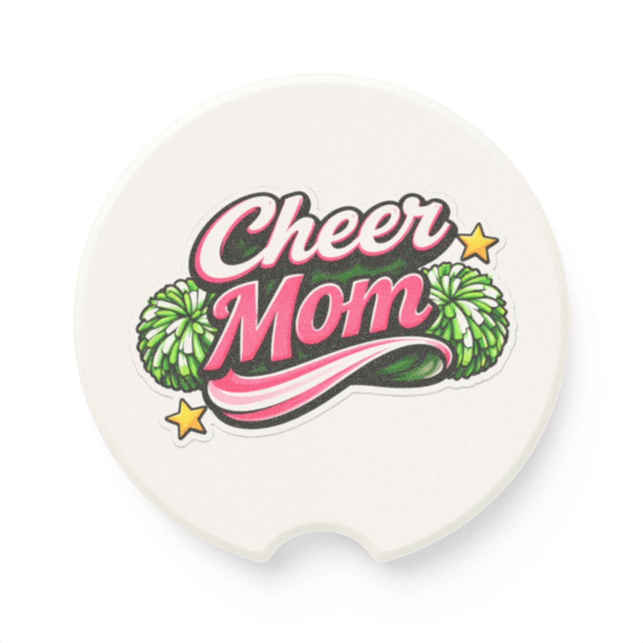 Cheer Mom  — Car Cupholder Drink Coaster