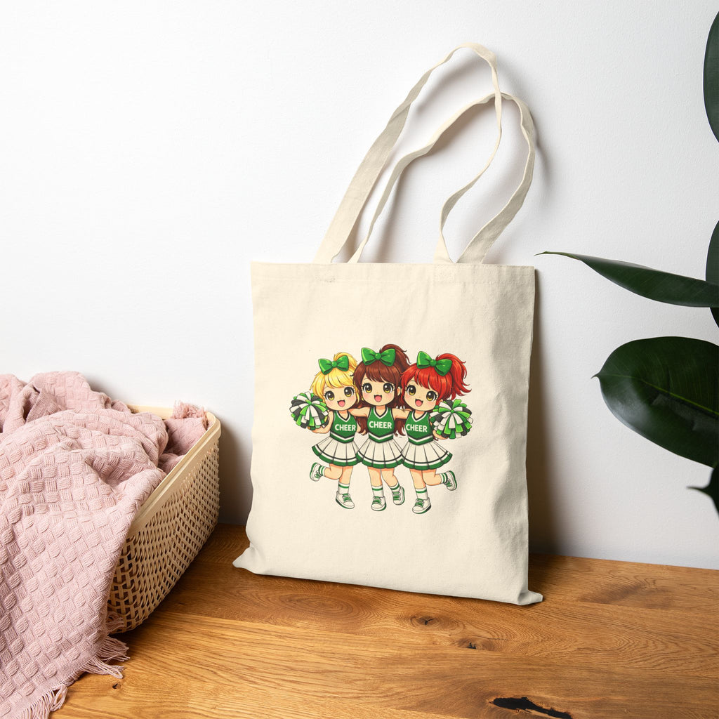 3 Cheerleaders - Cotton Canvas Tote Bag