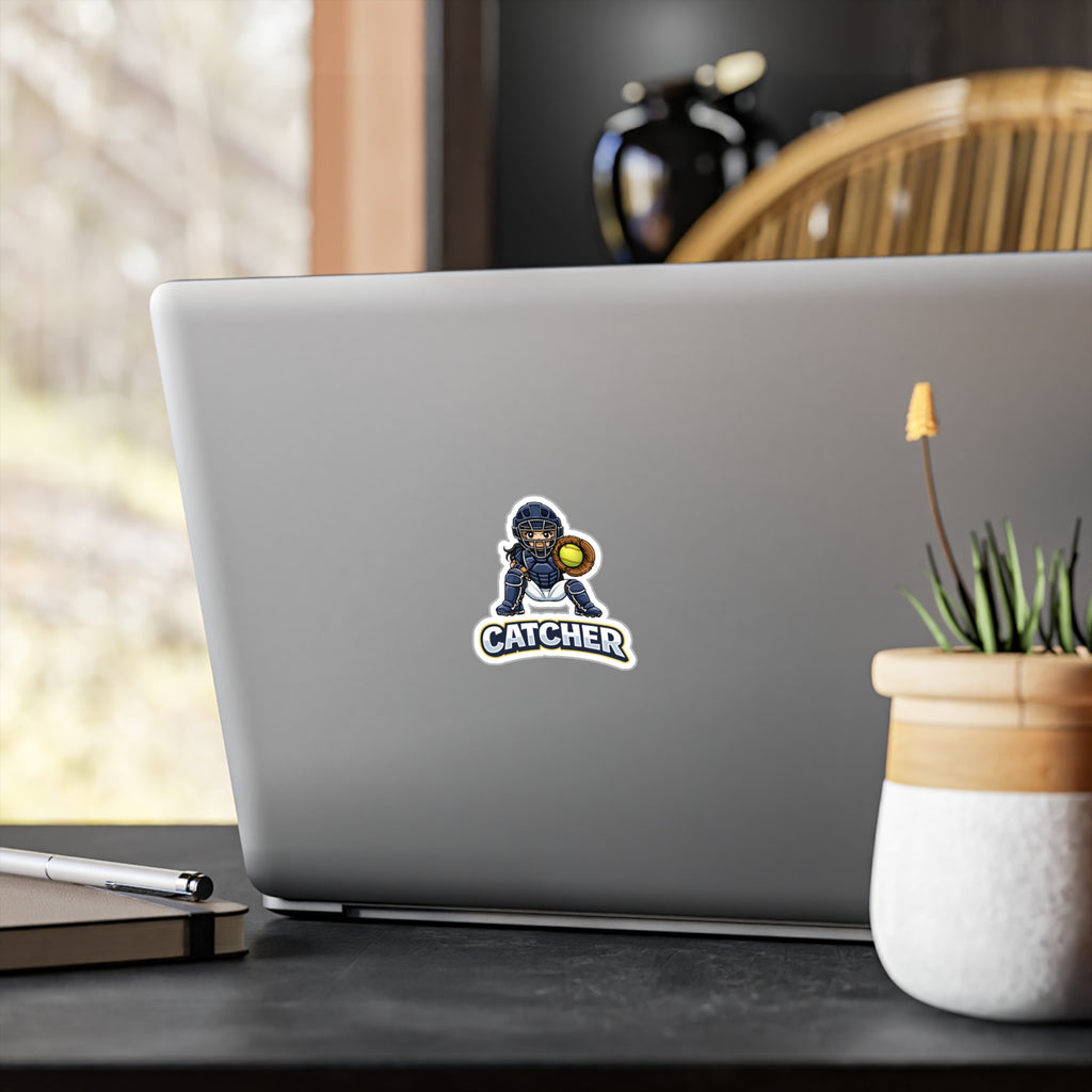 Softball Catcher - Vinyl Sticker