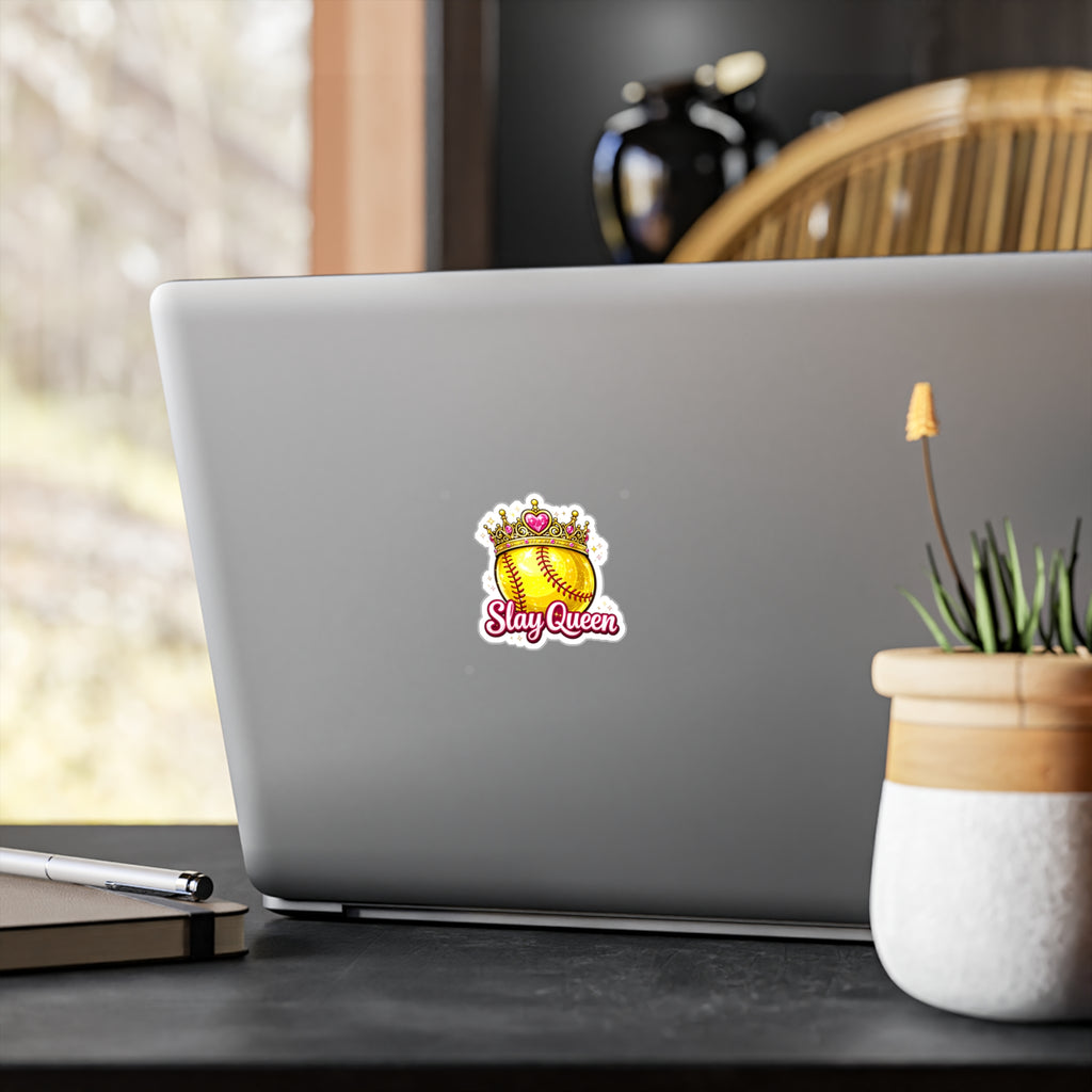 Slay Queen Softball - Vinyl Sticker