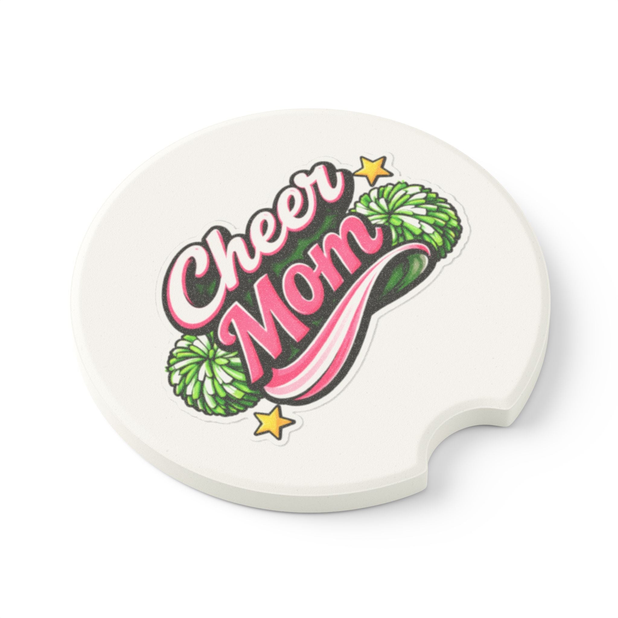 Cheer Mom  — Car Cupholder Drink Coaster