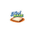 Sticker of a baseball third base with 'Third Base' text on a white background