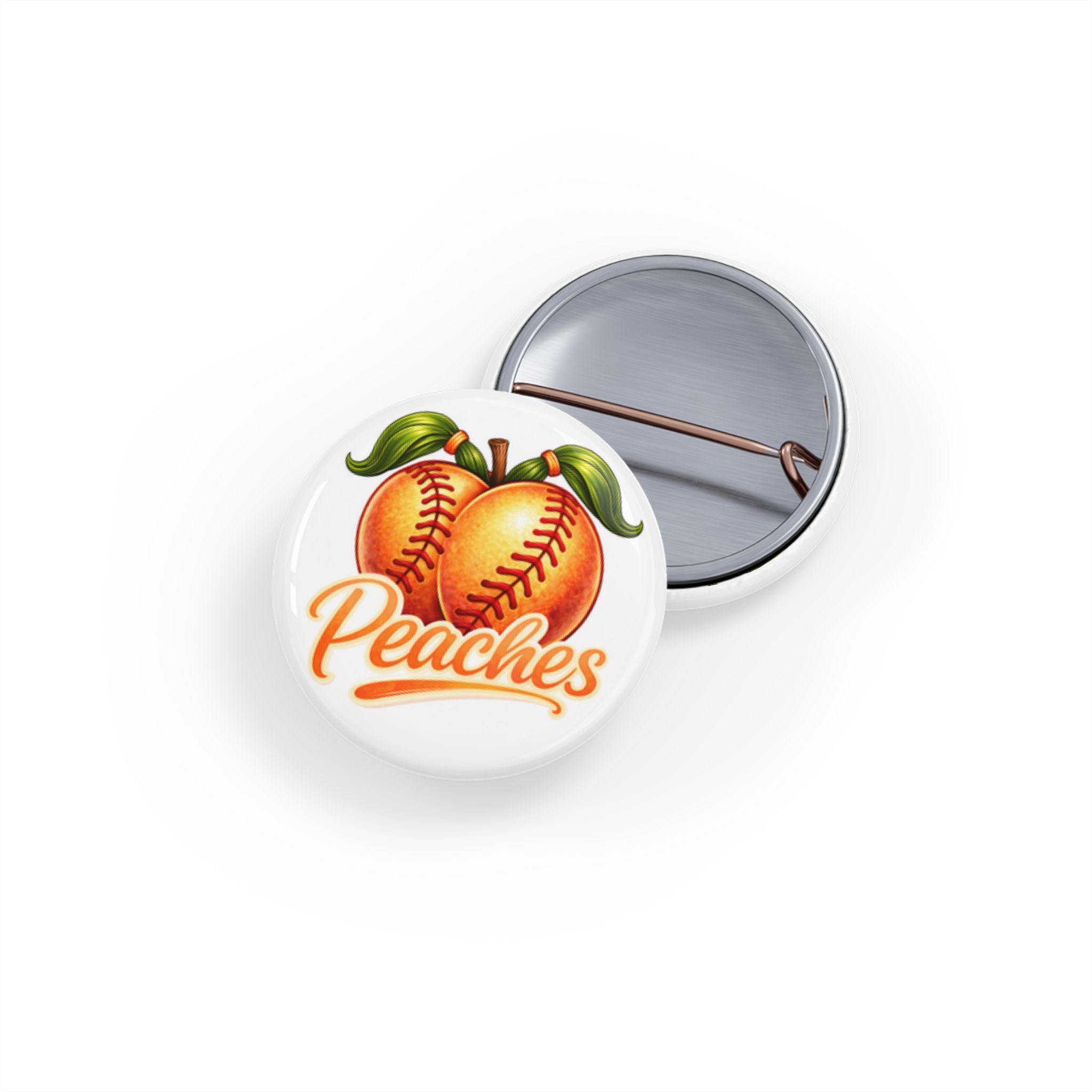 Pigtail, Peaches Softball Team - Pin - Custom Order