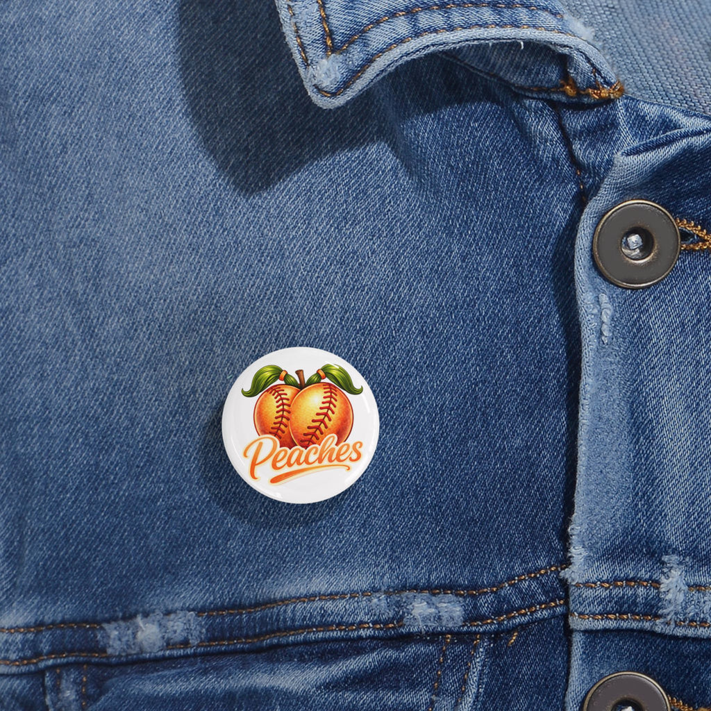 Pigtail, Peaches Softball Team - Pin - Custom Order