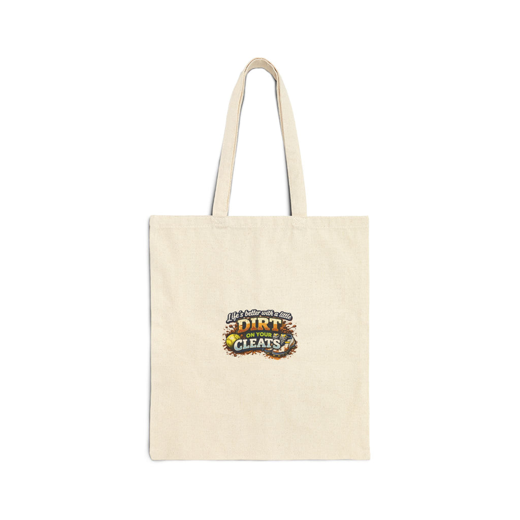 Dirt & Cleats Canvas Tote Bag