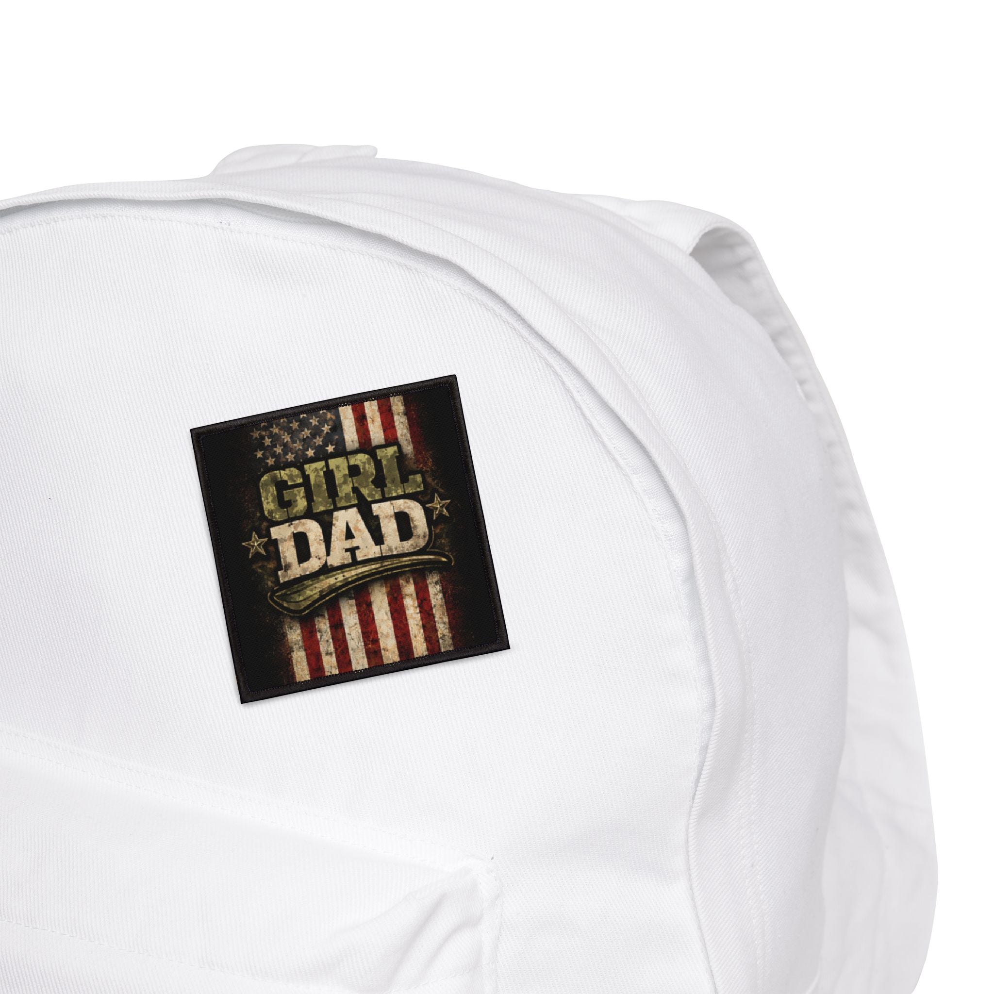 Patriotic Girl Dad Iron-On Patch