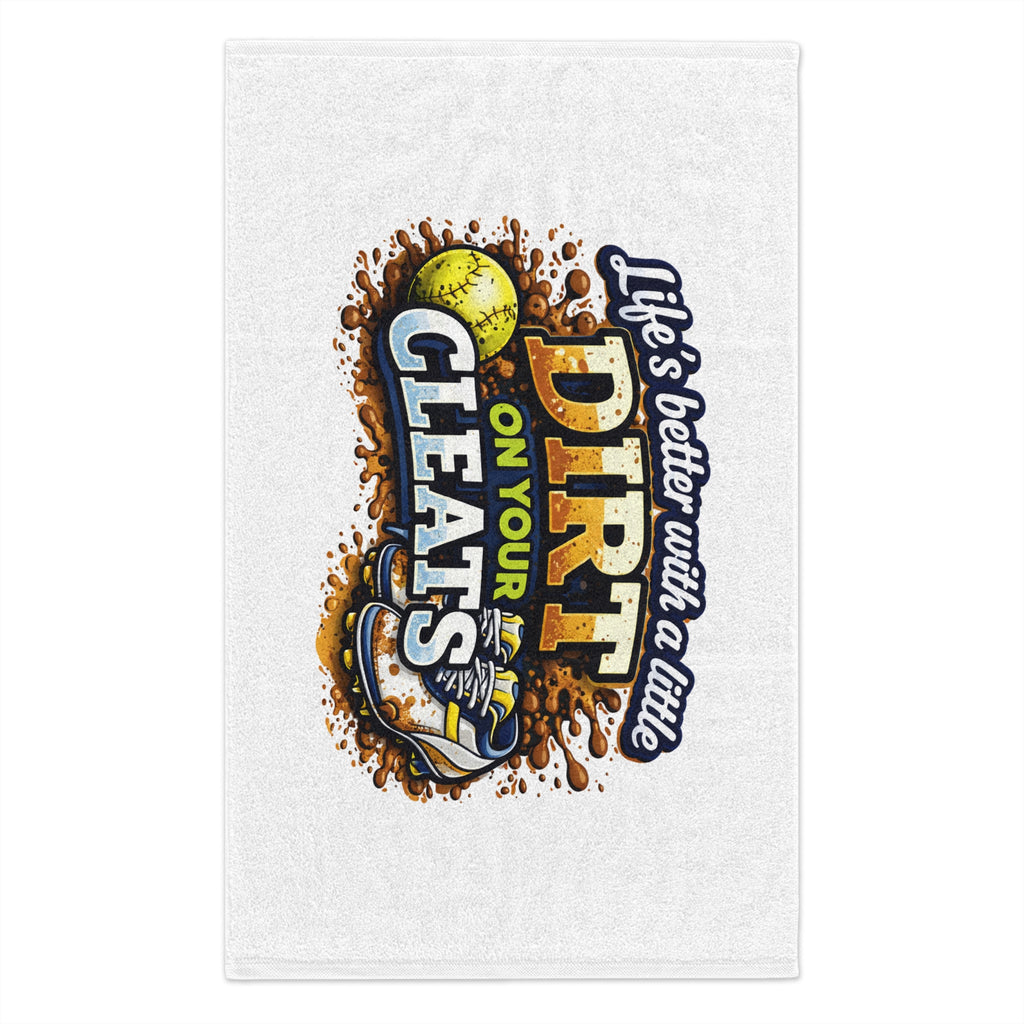Softball Rally Towel – "Life's Better with a Little Dirt on Your Cleats"
