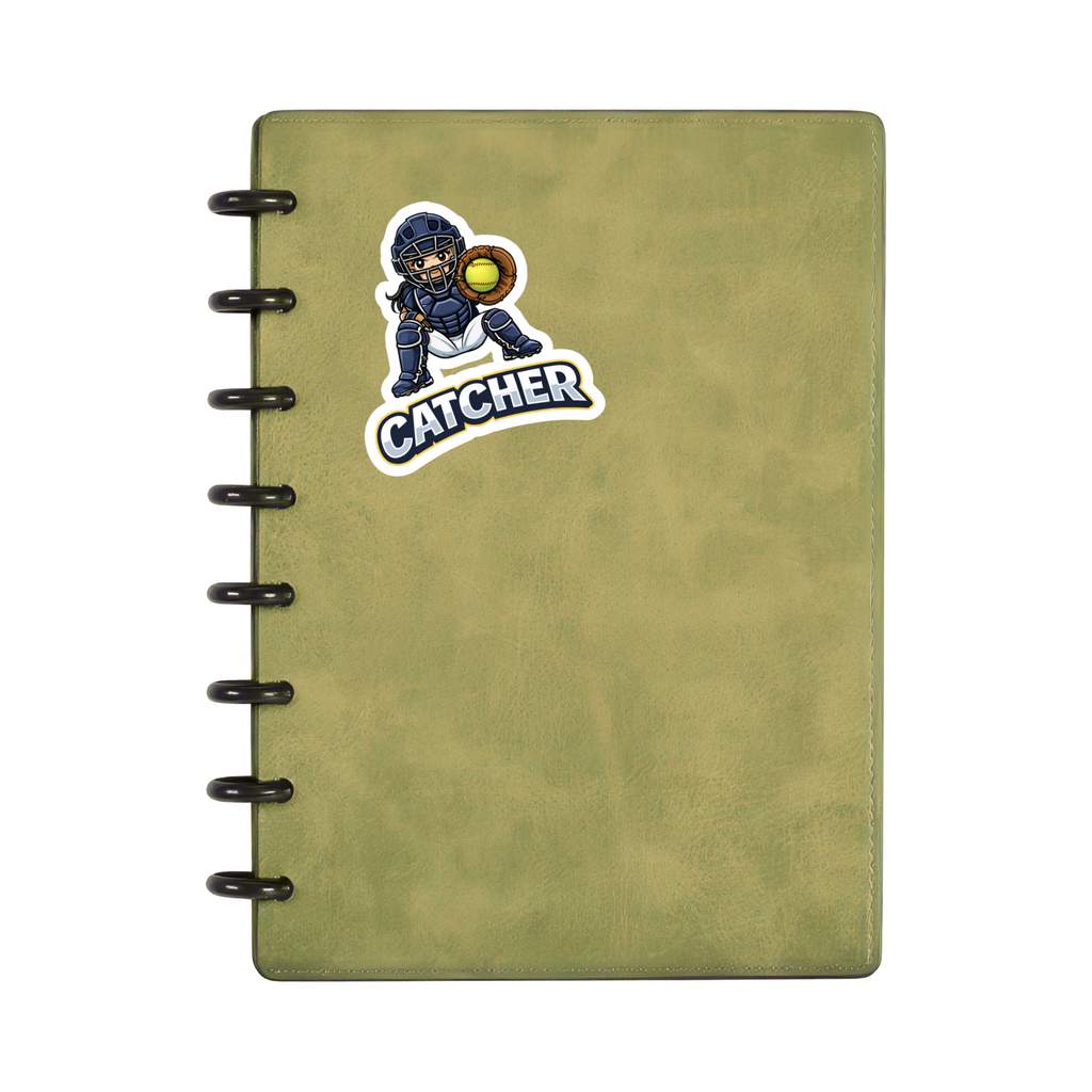 Softball Catcher - Vinyl Sticker